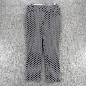 Chico's Black and White Patterned Cropped Pants
